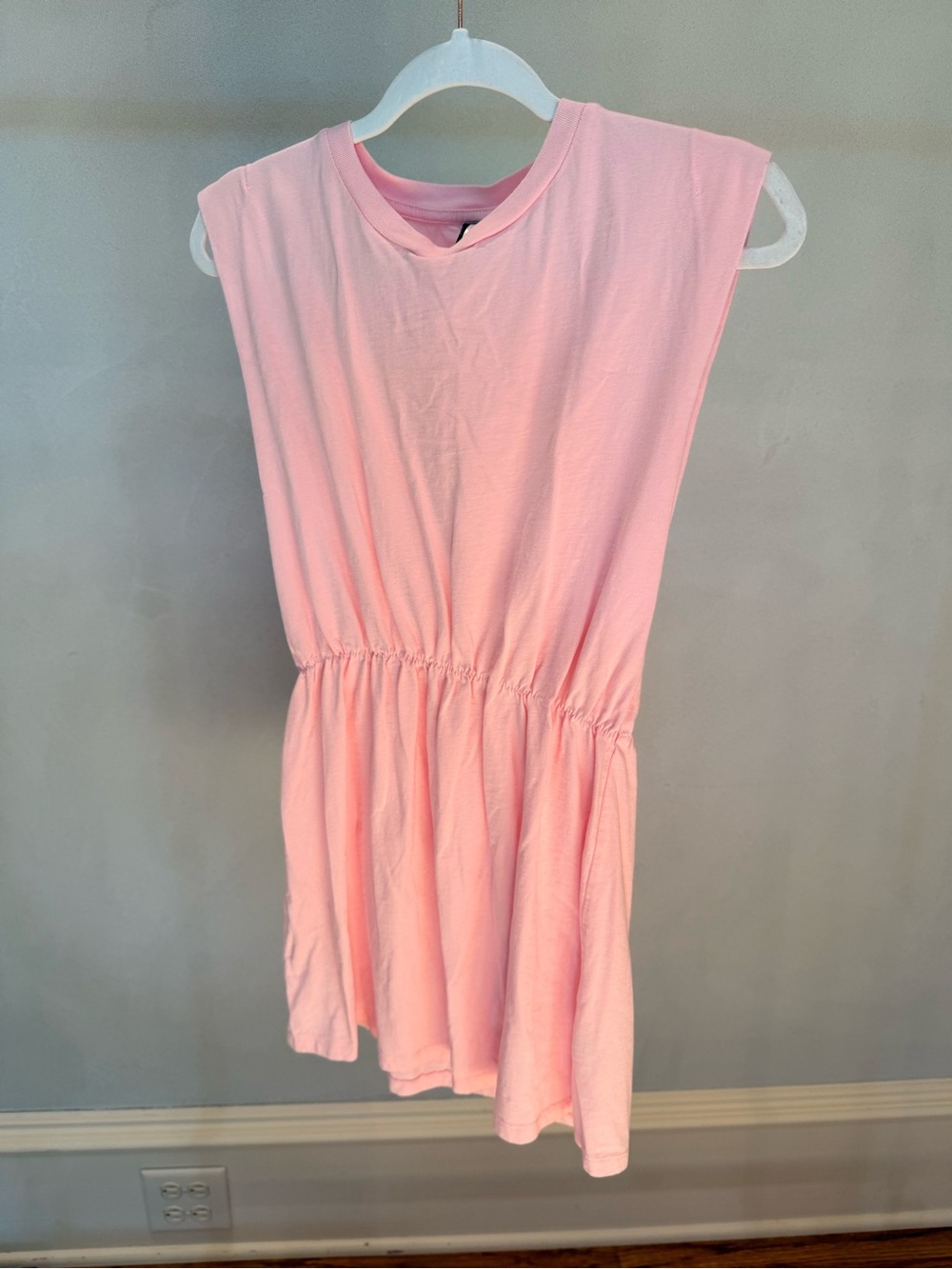 H&M Light Pink Cinched Waist Casual Dress